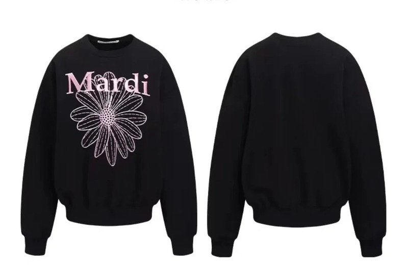 Mardi Mercredi flower sweatshirt · Black