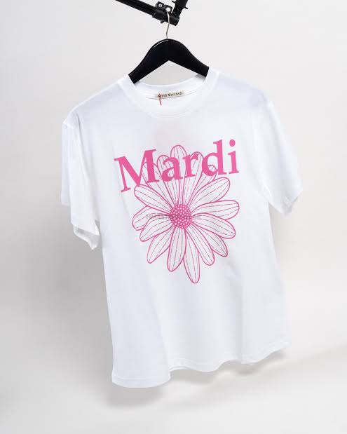 Mardi Mercredi flower tee · White