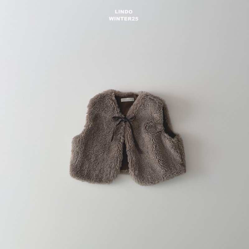 RinDo Betty faux-fur vest · Brown