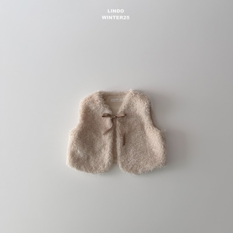 RinDo Betty faux-fur vest · Ivory