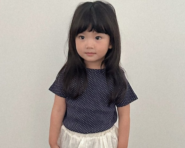 DIGREENKIDS dot tee · Navy