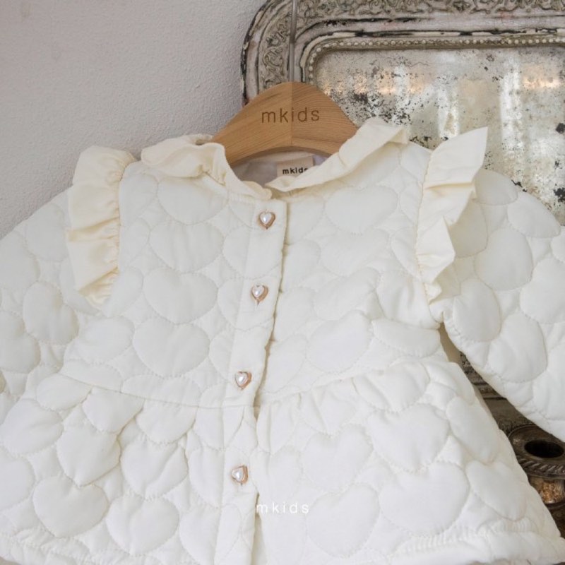 M-KIDS Love You quilted jacket